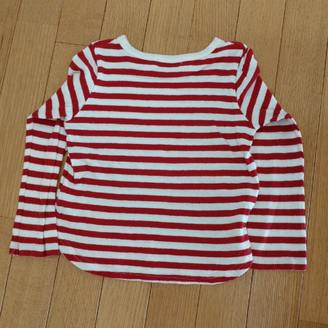 UNIQLO(ユニクロ)の110cm　長袖Tシャツ　2点セット　キッズ キッズ/ベビー/マタニティのキッズ服女の子用(90cm~)(Tシャツ/カットソー)の商品写真