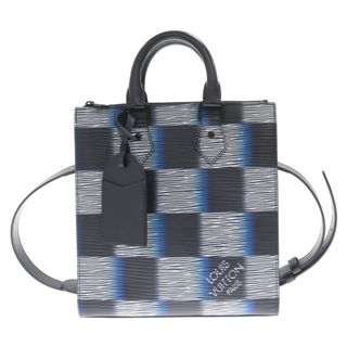 ルイヴィトン(LOUIS VUITTON)のLOUIS VUITTON ルイヴィトン 24SS ダミエ ラッシュ エピXL サックプラ クロス 2WAY レザー ショルダーバッグ ハンドバッグ ブラック/ホワイト/ブルー RFID M23957(その他)