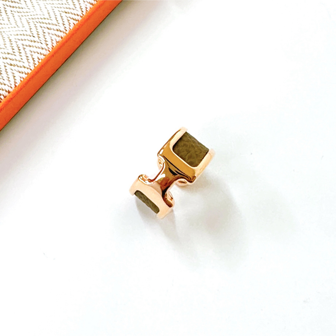 エルメス Hermes イヤーカフ エトゥープ×ローズゴールド オランプ PM エルメス Hermes イヤーカフ エトゥープ×ローズゴールド オランプ PM