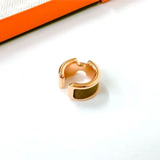 Hermes - エルメス Hermes イヤーカフ エトゥープ×ローズゴールド Hermes - エルメス Hermes イヤーカフ エトゥープ×ローズゴールド