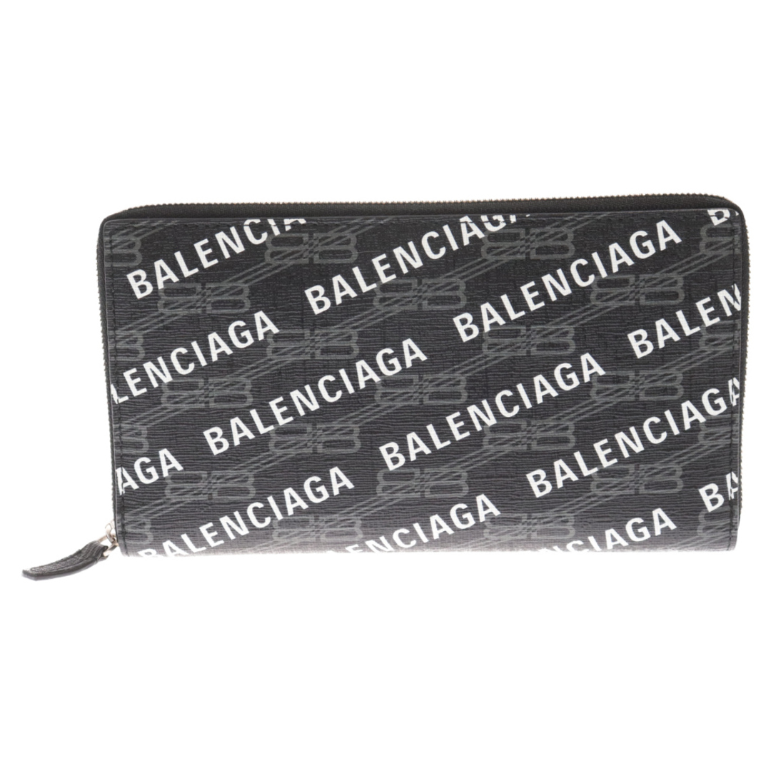 BALENCIAGA バレンシアガ BBモノグラム ラウンドファスナー コンチネンタルウォレット 長財布 ブラック 594317 | フリマアプリ  ラクマ
