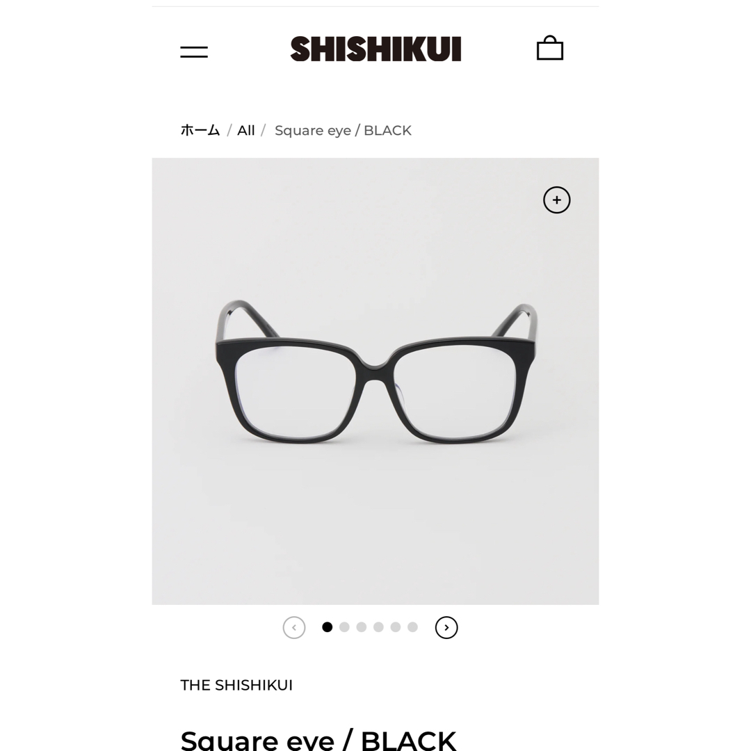 THE SHISHIKUI Square eye / BLACK 