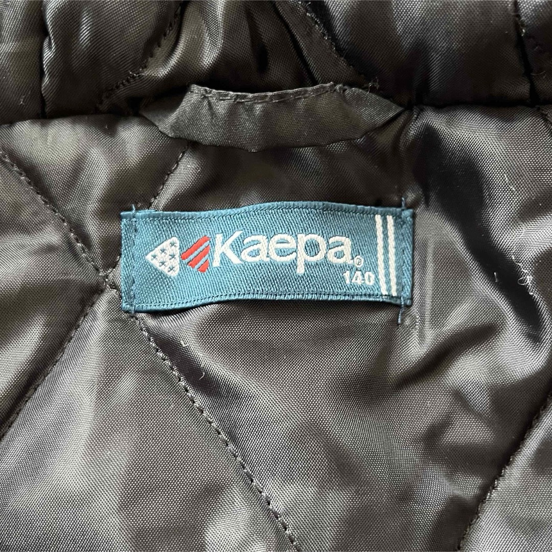 Kaepa(ケイパ)の美品 kaepa ベンチコート サイズ140 ブラック ブルー 部活 キッズ/ベビー/マタニティのキッズ服男の子用(90cm~)(コート)の商品写真