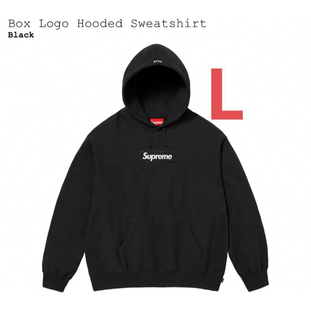 supreme Box Logo Hooded Sweatshirt 黒 LBlackSIZE