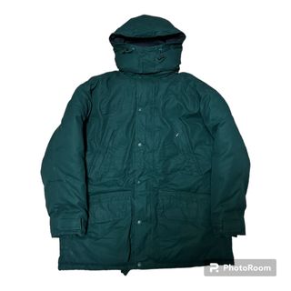 エディーバウアー(Eddie Bauer)の90s Eddie Bauer ダウンコート L グリーン ロング グースダウン(ダウンジャケット)