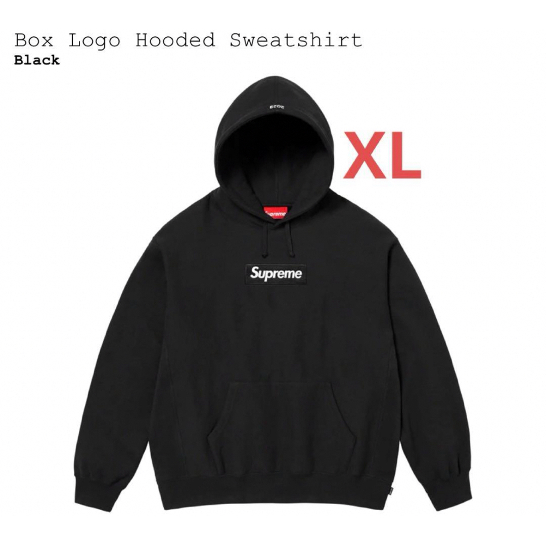 supreme Box Logo Hooded Sweatshirt 黒 XLBlackSIZE