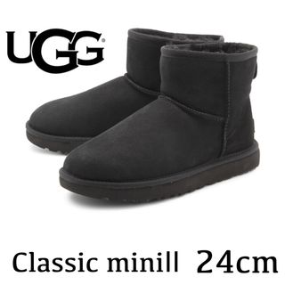 靴/シューズ新品未使用 UGG ムートンブーツ クラシックミニ ネイビー  ショート