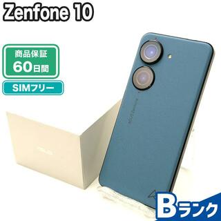 ゼンフォン(ZenFone)のSIMロック解除済み Zenfone 10 256GB Bランク 本体【ReYuuストア】 スターリーブルー(スマートフォン本体)