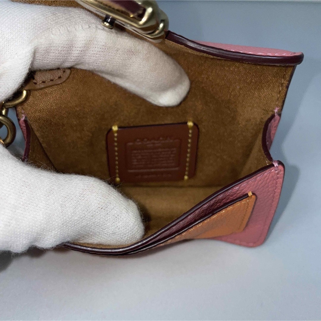 COACHミニ タビー カラーブロック バッグ チャーム COACHミニ タビー カラーブロック バッグ チャーム