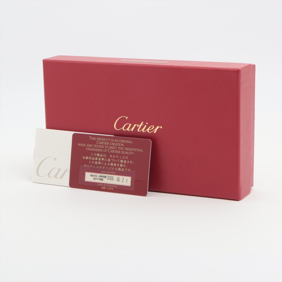 Cartier(カルティエ)の極美品 カルティエ トリニティ ボルドー レザー 長財布 ロング ウォレット 本革 婦人 レディース MMM L25-10 レディースのファッション小物(財布)の商品写真