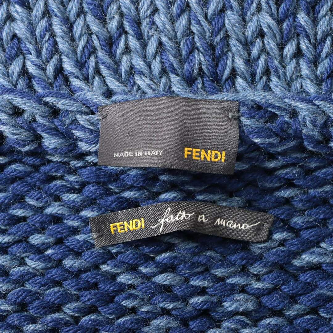 FENDI(フェンディ)の極美品 フェンディ ブルー ウール カーディガン ジャケット アウター 羽織 上着 50 Lサイズ 相当 青 紳士 服 メンズ MMM L26-1 メンズのトップス(カーディガン)の商品写真