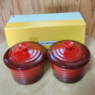 ルクルーゼ(LE CREUSET)のル・クルーゼ ラムカンS フタ付 910026-00 レッド(食器)