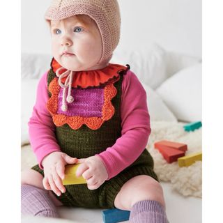 misha and puff layette ピンク ボヘミア ロンパース