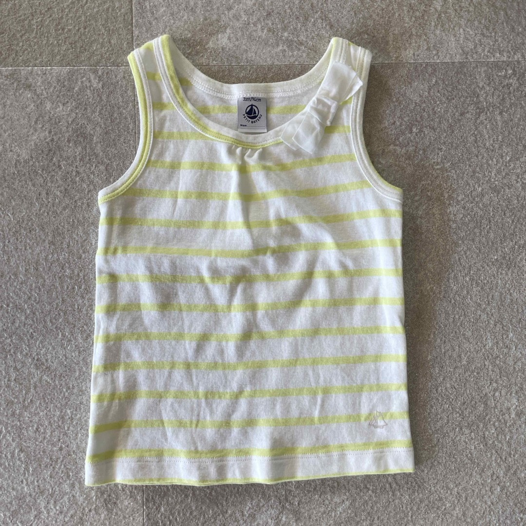 PETIT BATEAU(プチバトー)のプチバトー　タンクトップ　3ans キッズ/ベビー/マタニティのキッズ服女の子用(90cm~)(Tシャツ/カットソー)の商品写真