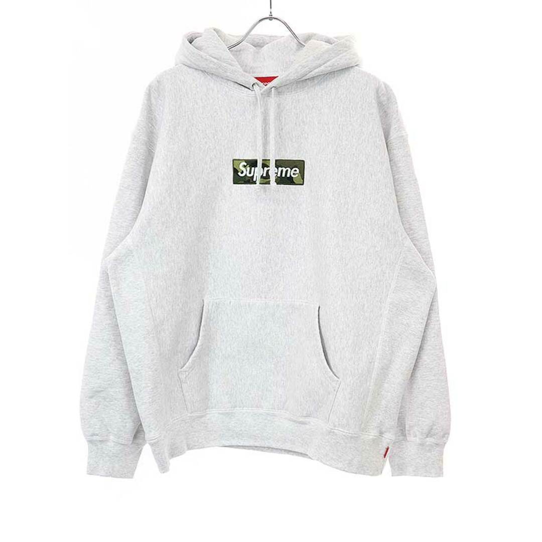 新品未使用品ＳSupreme シュプリーム 23AW  Box Logo Hooded Sweatshirt ボックスロゴパーカー Ash Grey L