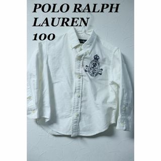 ポロラルフローレン(POLO RALPH LAUREN)の専用プロフラルフローレンエンブレムホワイトBDシャツ/冠婚葬祭フォーマル100(ブラウス)