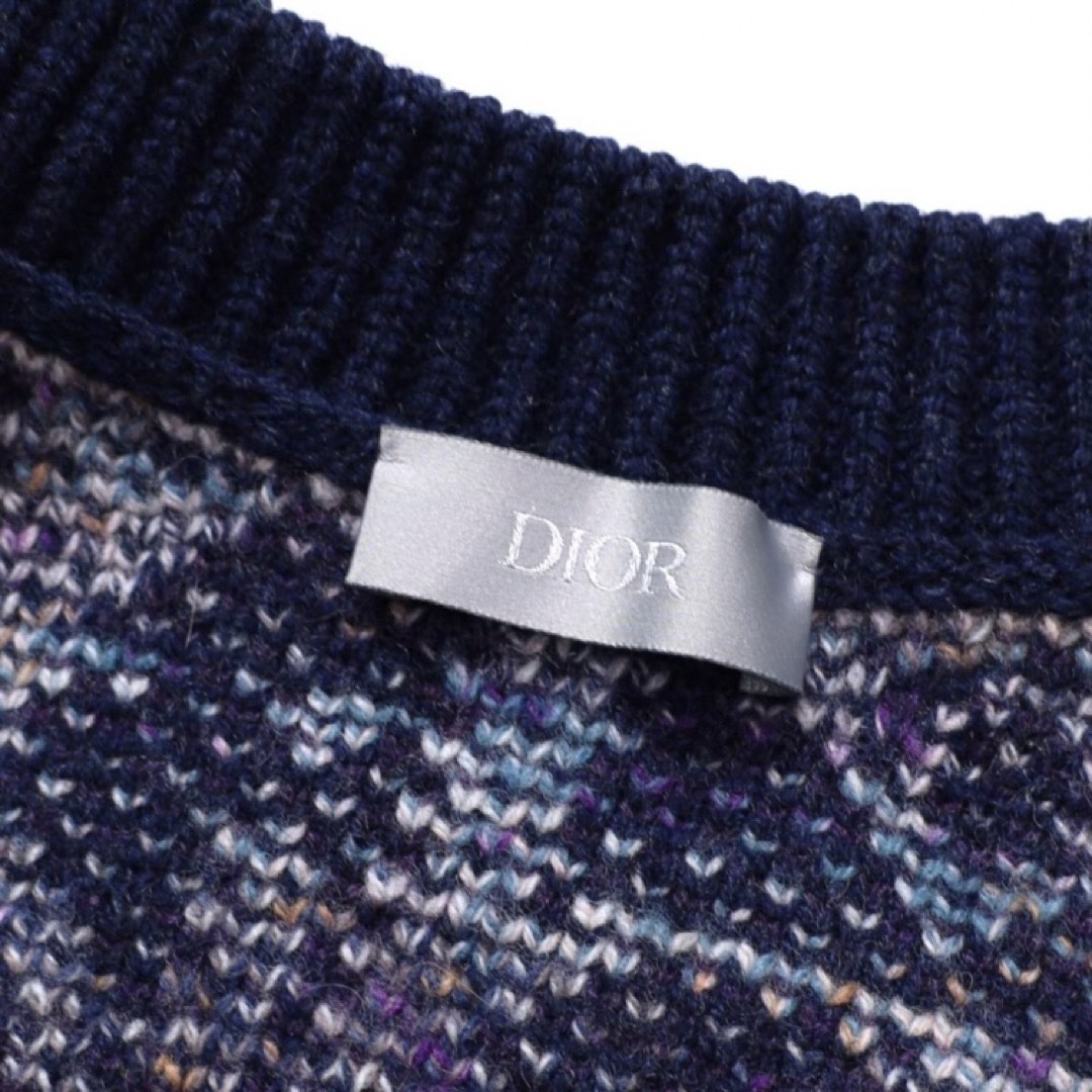 DIOR HOMME(ディオールオム)の未使用級‼️ ディオール メンズ  オブリーク ジャガード ウール　セーター　S メンズのトップス(ニット/セーター)の商品写真