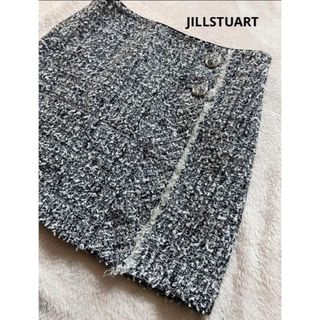 ジルスチュアート(JILLSTUART)の【美品】JILLSTUART ジルスチュアート 台形 ミニ スカート ツィード(ミニスカート)