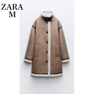 ZARA☆オーバーサイズキルティング加工コート