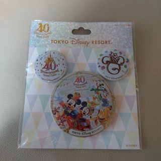 ディズニー(Disney)の40周年 グランドフィナーレ 缶バッジ(バッジ/ピンバッジ)