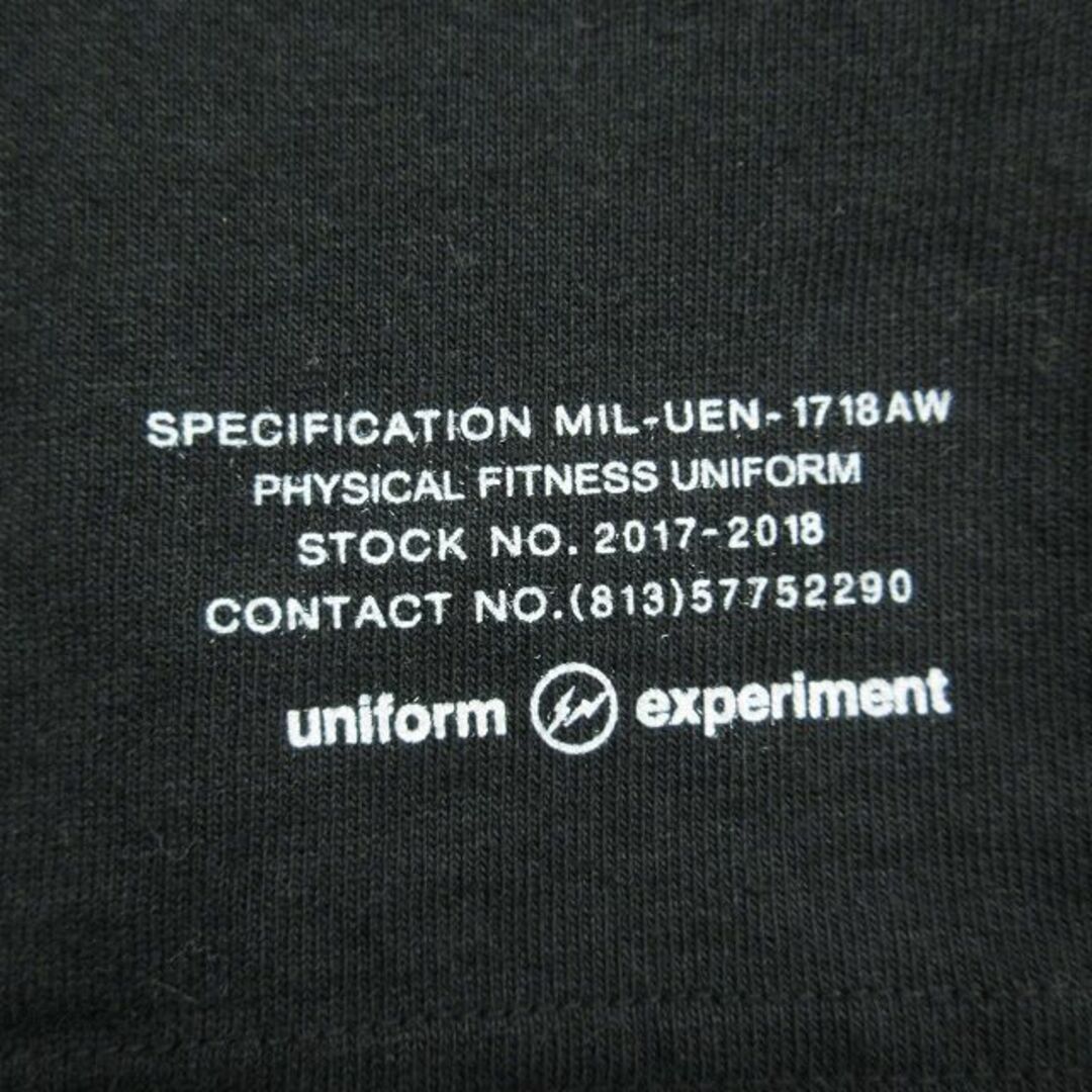 uniform experiment(ユニフォームエクスペリメント)の美品 17SS ユニフォームエクスペリメント Tシャツ ロゴ バックプリント メンズのトップス(Tシャツ/カットソー(半袖/袖なし))の商品写真