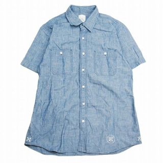 ユニフォームエクスペリメント(uniform experiment)の美品 18SS ユニフォームエクスペリメント シャンブレー ワーク シャツ 半袖(シャツ)