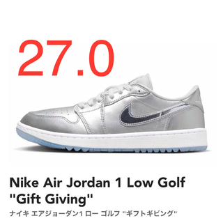 ジョーダン(Jordan Brand（NIKE）)の【新品】ナイキ エアジョーダン1 ロー ゴルフ "ギフトギビング" 27.0cm(スニーカー)