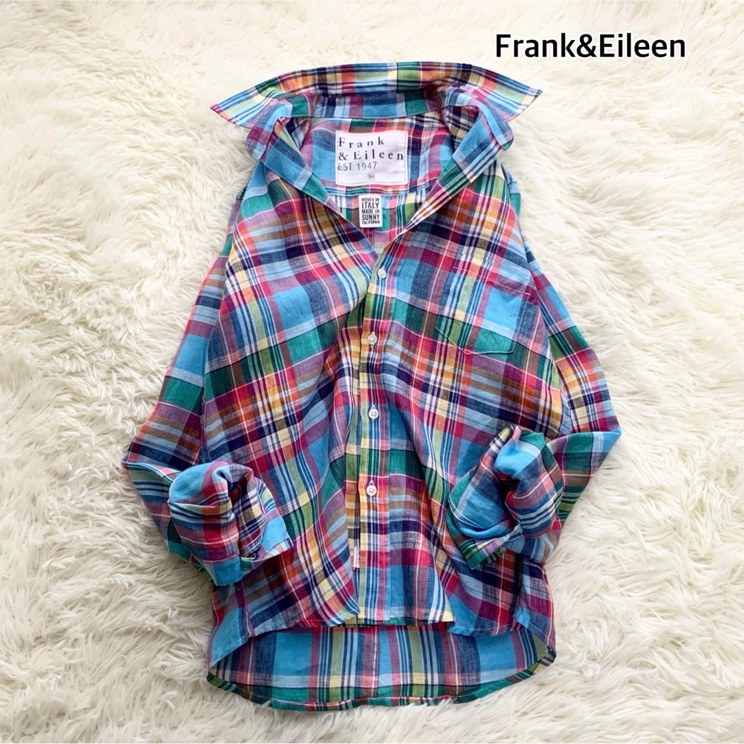 Frank&Eileen(フランクアンドアイリーン)のフランク&アイリーン Frank&Eileen 長袖シャツ　マルチカラー レディースのトップス(シャツ/ブラウス(長袖/七分))の商品写真