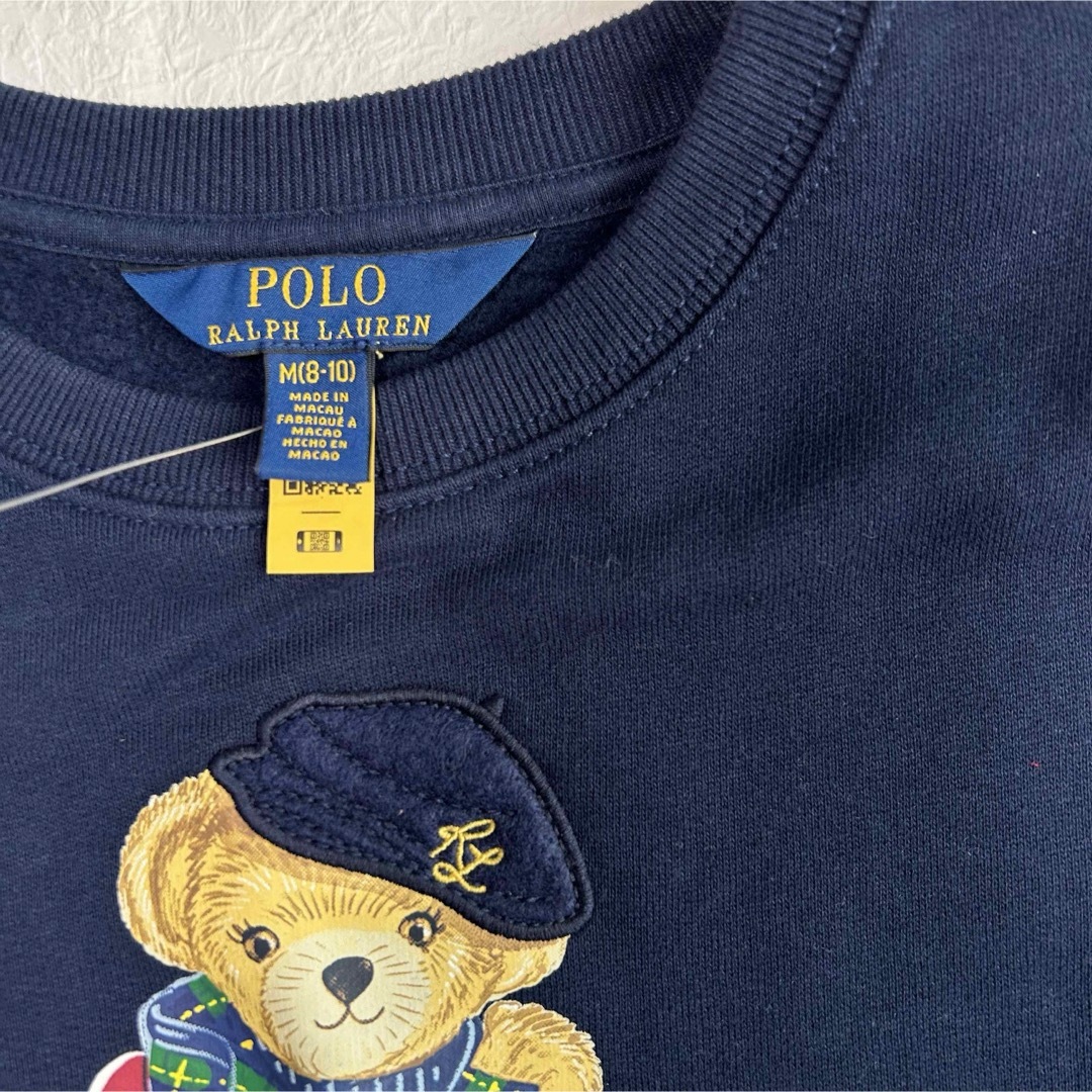 POLO RALPH LAUREN(ポロラルフローレン)の新作◇ラルフローレン ポロベアフリースドレス ネイビー M/140 キッズ/ベビー/マタニティのキッズ服女の子用(90cm~)(ワンピース)の商品写真