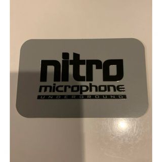 NITRO MICROPHONE UNDERGROUND ステッカー グレー(ミュージシャン)