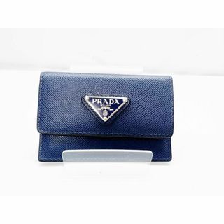 プラダ(PRADA)の現行　美品　プラダ　トライアングルロゴ　 ドキュメントホルダー　カードケース(名刺入れ/定期入れ)