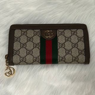 グッチ(Gucci)のグッチ オフィディア ラウンドファスナー 長財布 レザー レディース GUCCI(長財布)