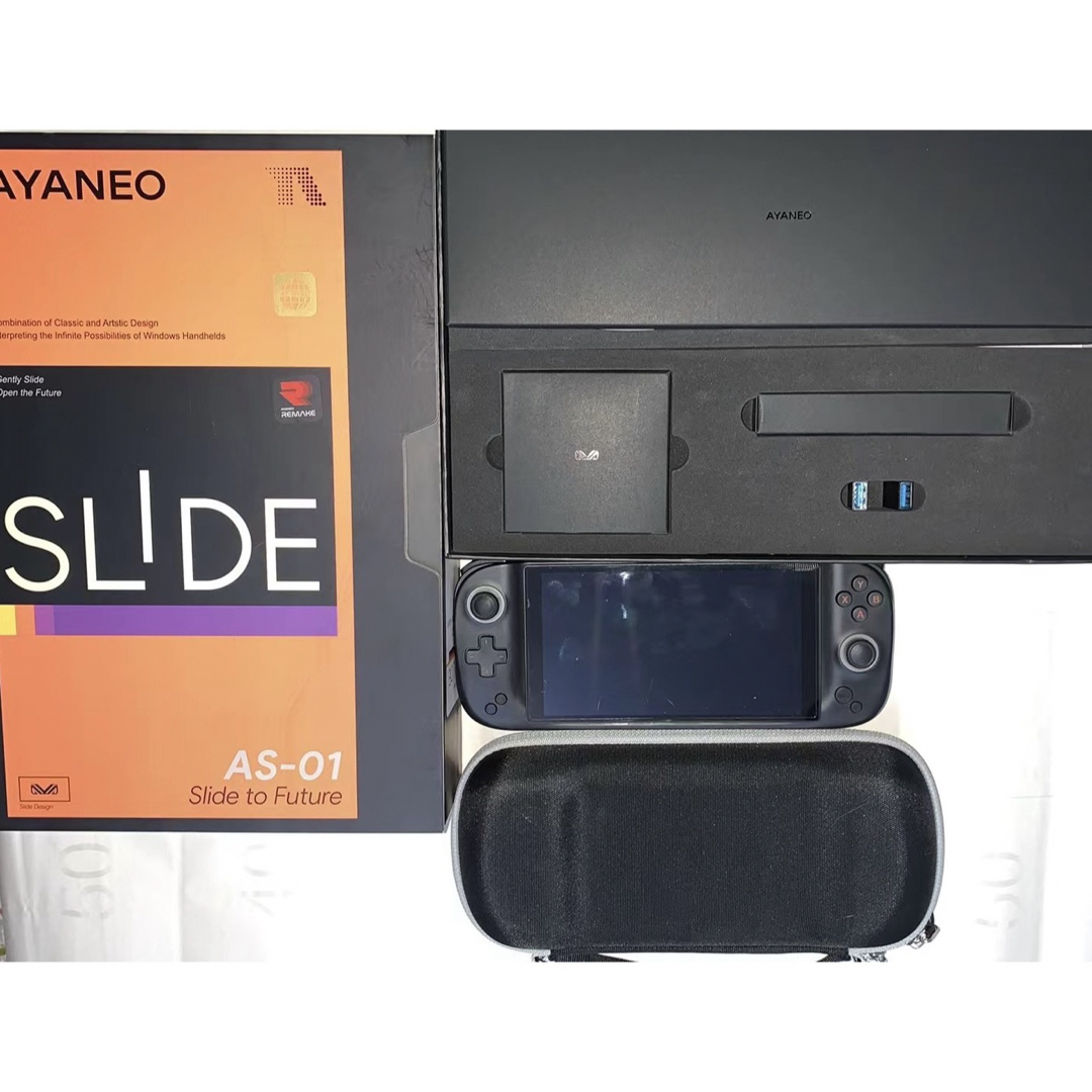 美品 AYANEO slide 7840U 32gb 2tb ブラック  エンタメ/ホビーのゲームソフト/ゲーム機本体(携帯用ゲーム機本体)の商品写真