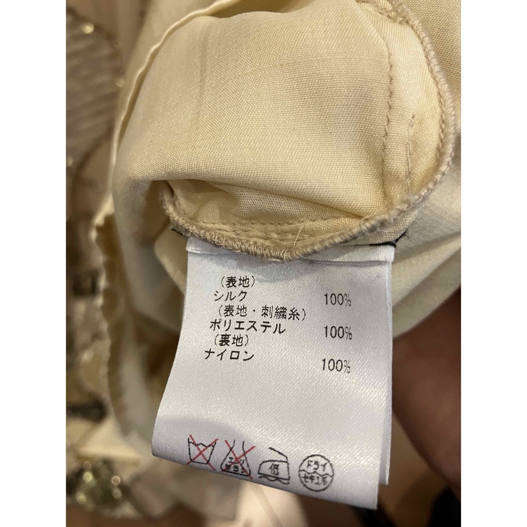 GRACE CONTINENTAL(グレースコンチネンタル)の⭐︎USED⭐︎スパンコール　シャンパンゴールドドレス キッズ/ベビー/マタニティのキッズ服女の子用(90cm~)(ドレス/フォーマル)の商品写真