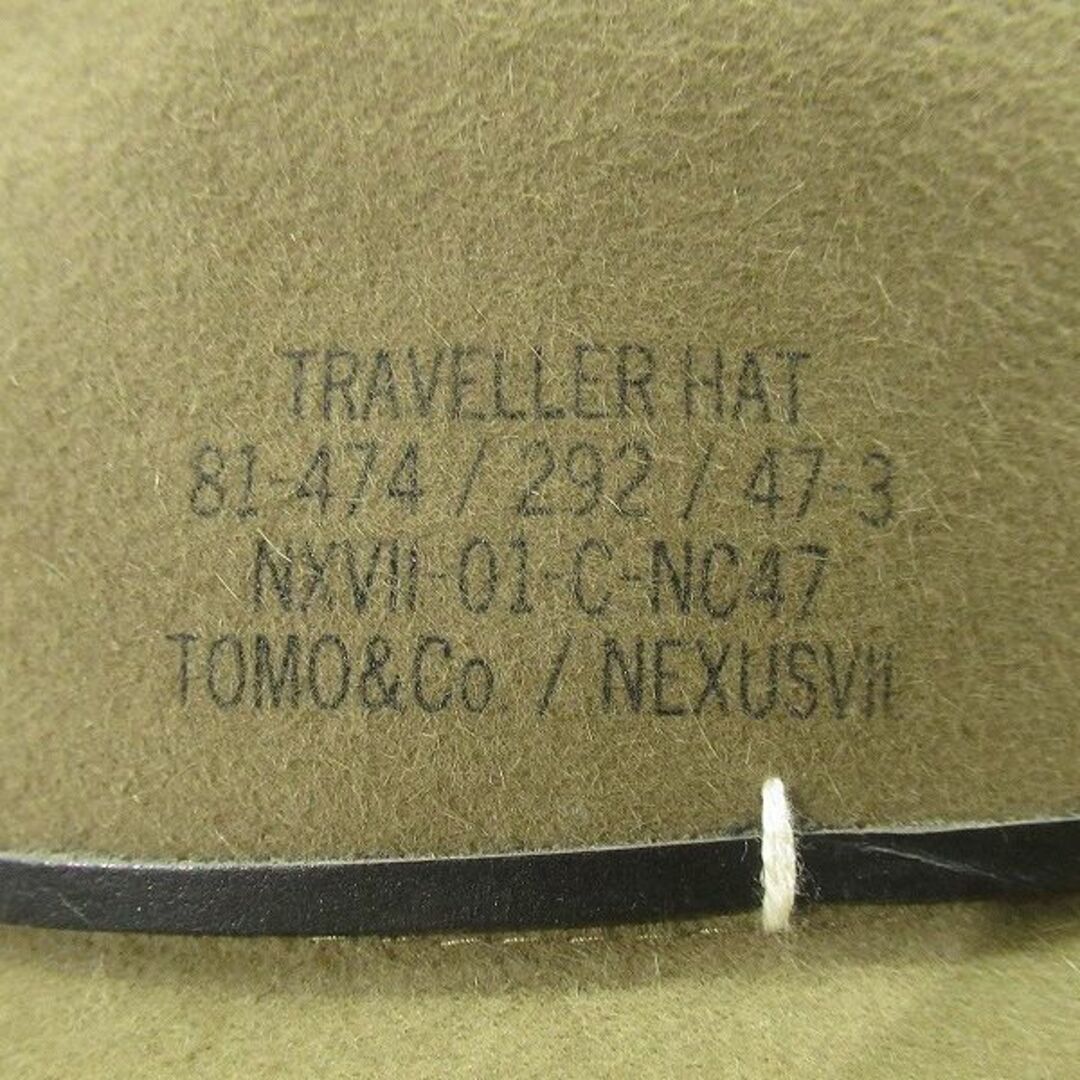 NEXUSVII(ネクサスセブン)の専用 未使用 ネクサスセブン × TOMO&Co. コラボ トラベラーズ ハット メンズの帽子(ハット)の商品写真