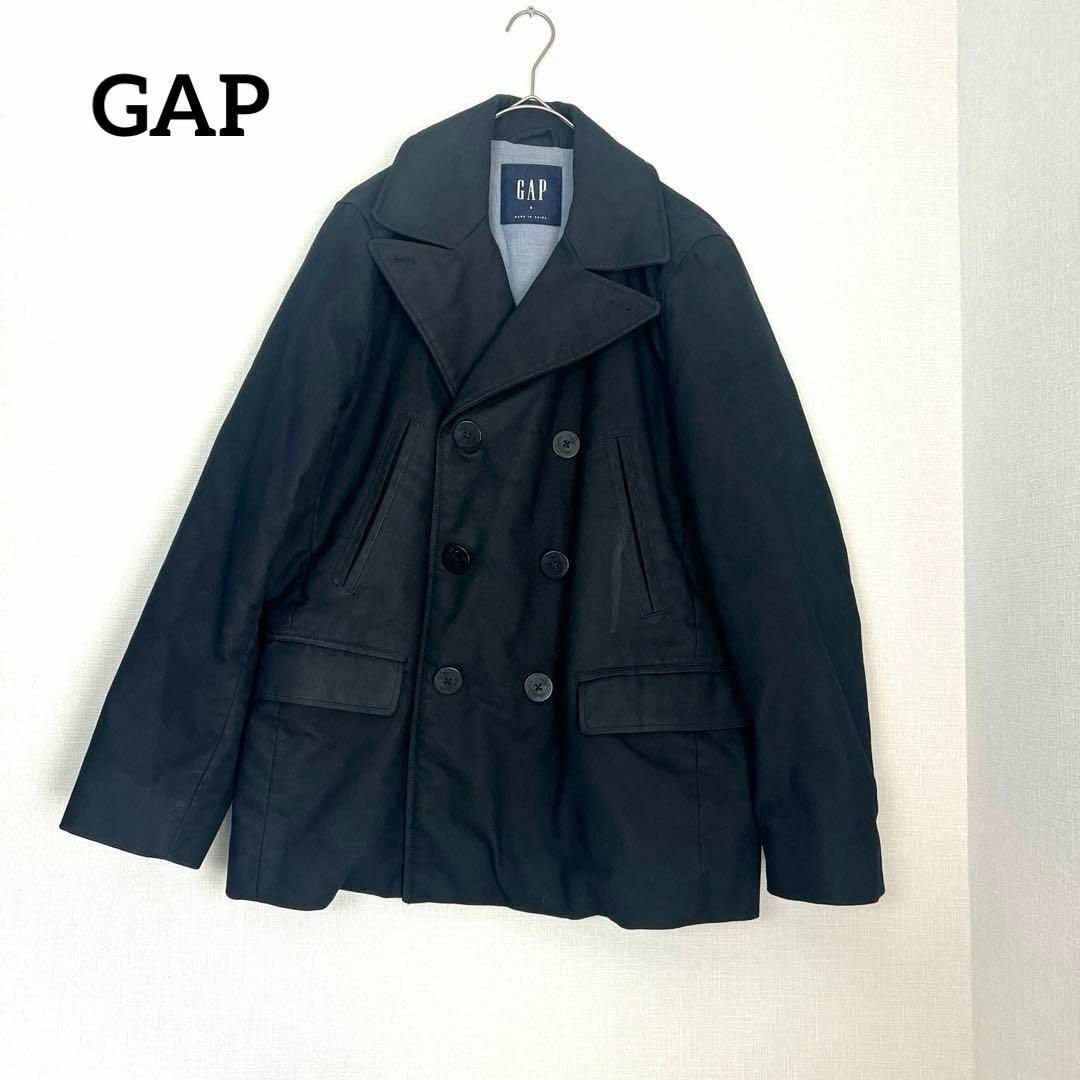 GAP(ギャップ)のGAP ギャップ ピーコート メンズ　アウター サイズS ブラック メンズのジャケット/アウター(ピーコート)の商品写真