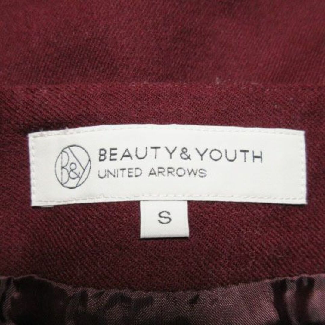 BEAUTY&YOUTH UNITED ARROWS(ビューティアンドユースユナイテッドアローズ)のB&Y タイトスカート ロング ウール S 赤 210629MN3A レディースのスカート(ロングスカート)の商品写真