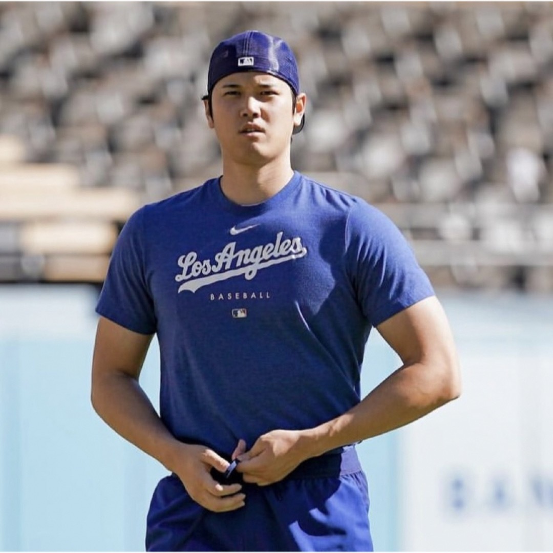 NIKE(ナイキ)のドジャース　大谷翔平選手着用　Tシャツ　NIKE MLB公式　 スポーツ/アウトドアの野球(その他)の商品写真