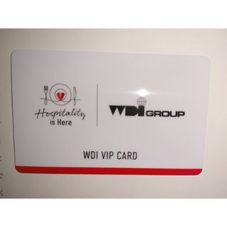 WDI VIP CARD 　匿名配送　無料(レストラン/食事券)