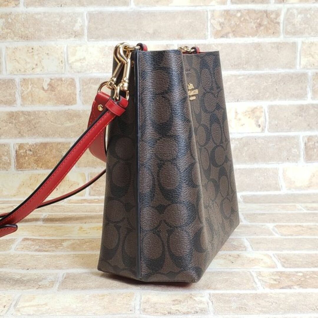 COACH - 美品 コーチ ☆ シグネチャー PVC レザー 2WAY ショルダー