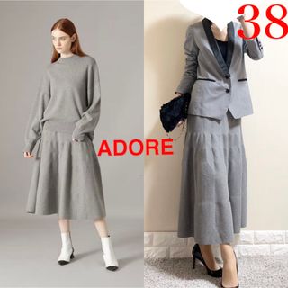 新品未使用！！ADORE チュールスカート　ブラック　フレアスカート　38¥41800→