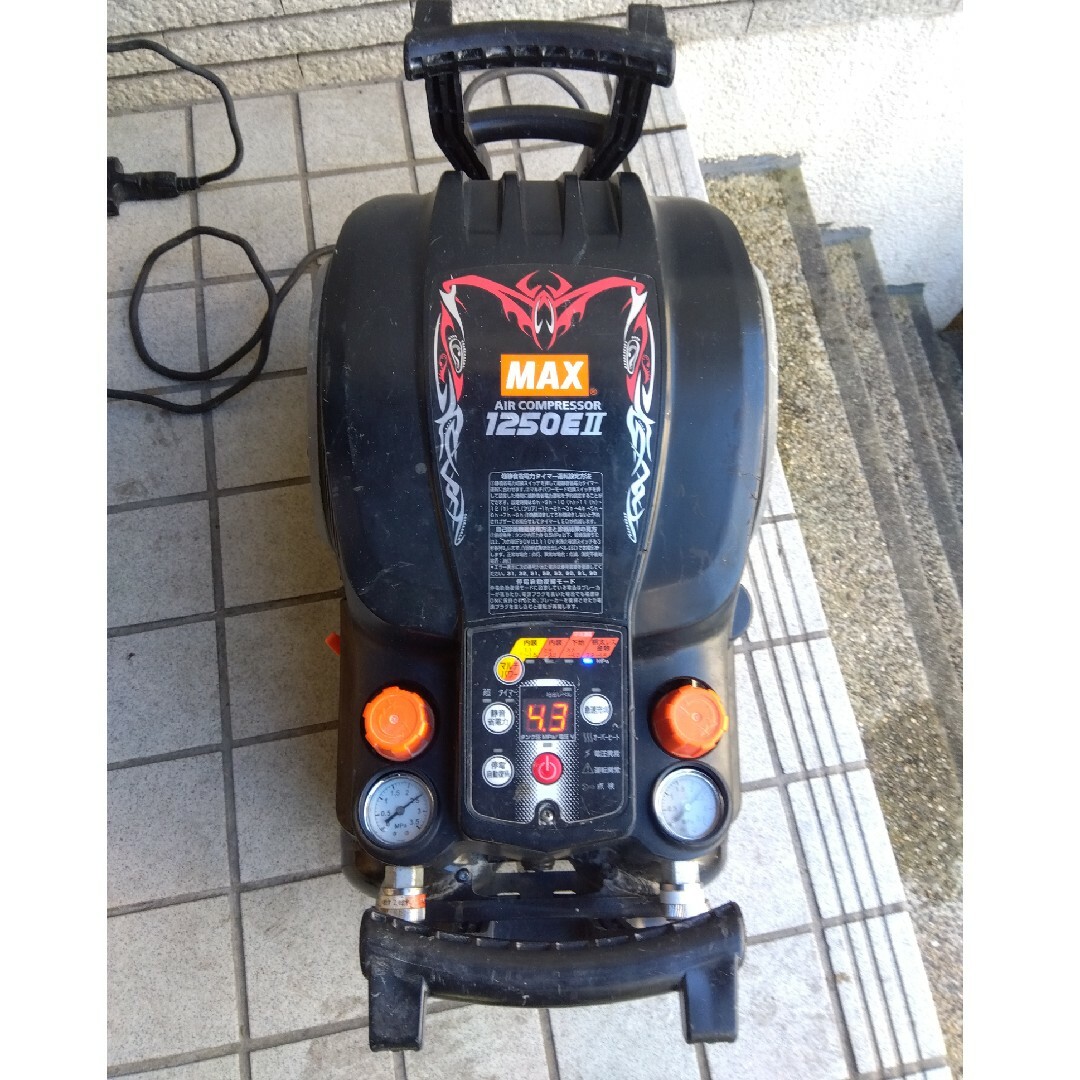 MAXエスーパーエアーコンプレッサー1250E2高圧自動車/バイク