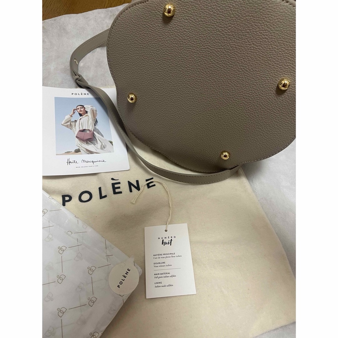 【美品】ポレーヌ POLENE ナンバーエイト カヌレバッグ   レディースのバッグ(ショルダーバッグ)の商品写真
