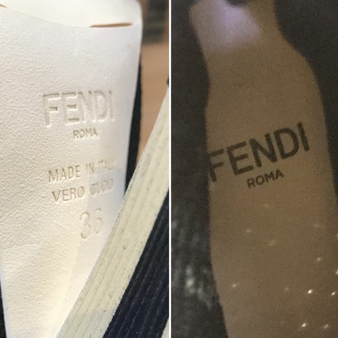 FENDI(フェンディ)の超美品 フェンディ ロココ ソックスブーツ ブーティ 黒 36 23cm レディースの靴/シューズ(ブーツ)の商品写真