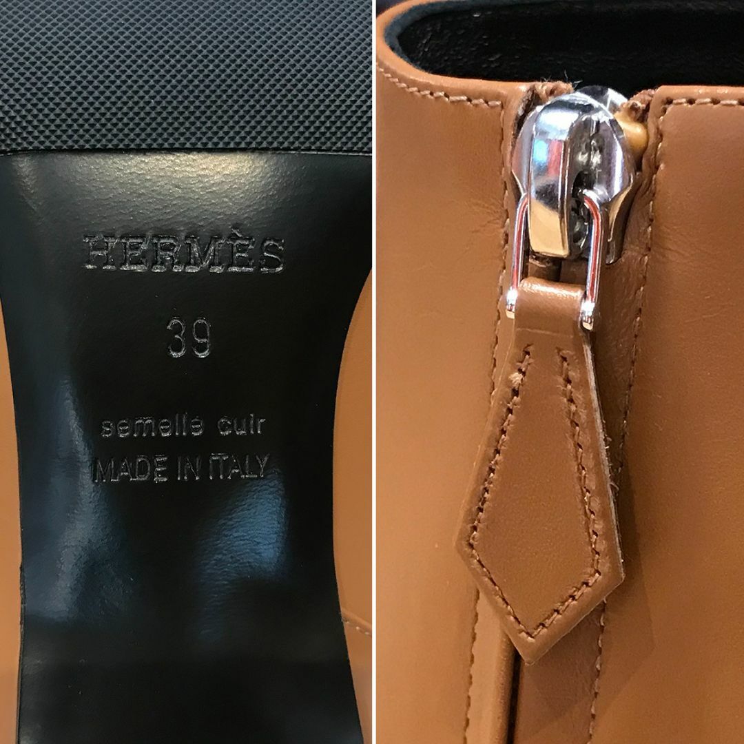 Hermes(エルメス)の新品未使用 エルメス デマルシュ ショートブーツ レザー 39 25.5cm レディースの靴/シューズ(ブーツ)の商品写真