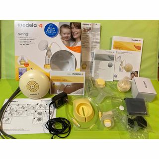 メデラ(medela)のメデラ　電動搾乳器　medela swing 母乳パック付き　電動搾乳機(その他)