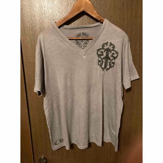 クロムハーツ(Chrome Hearts)のクロムハーツ　Tシャツ　半袖　グレー　XL 正規品　中古(Tシャツ/カットソー(半袖/袖なし))