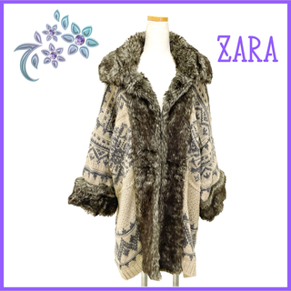 ザラ(ZARA)の【ZARA knitwear】ニット コート ジャケット ウール 羊毛 M (その他)