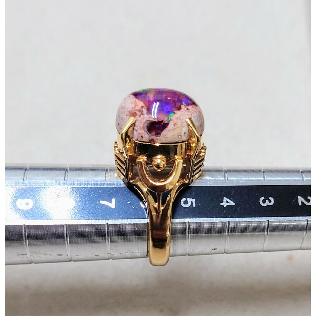 K18 メキシコカンデラオパールリング レディースのアクセサリー(リング(指輪))の商品写真