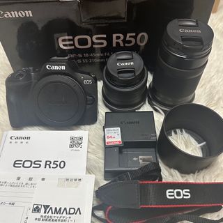 Canon EOS R50ダブルズームキット ブラック(ミラーレス一眼)